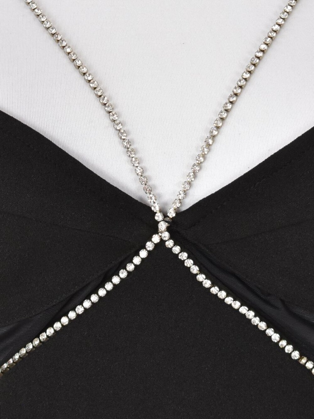 Heiress Beverly Hills Diamante Cutout Crepe Midi Dress - Picture 9 of 12